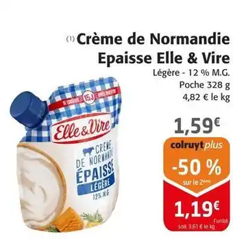 Colruyt Elle & vire - crème de normandie epaisse offre