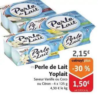 Colruyt Yoplait - perle de lait offre