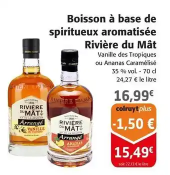 Colruyt Rivière du mât - boisson à base de spiritueux aromatisée offre