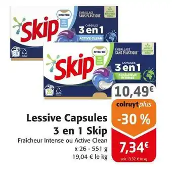 Colruyt Skip - lessive capsules 3 en 1 offre