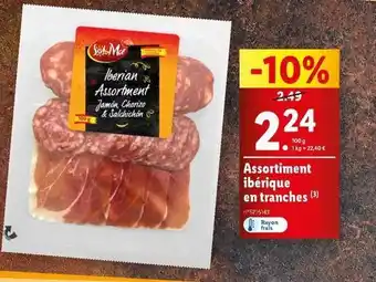 Lidl Sol&mar - assortiment ibérique en tranches offre