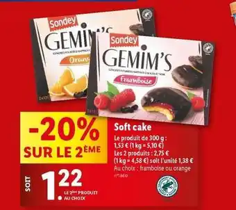 Lidl Sondey - soft cake offre