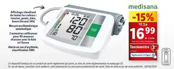 Lidl Medisana - tensiomètre offre