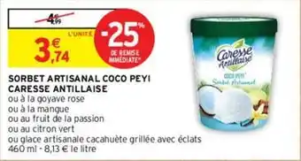 Intermarché Express Caresse antillaise - sorbet artisanal coco peyi offre