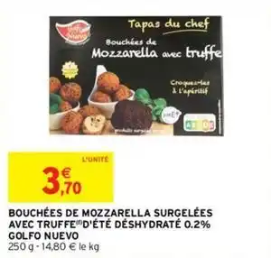 Intermarché Express Golfo nuevo - bouchées de mozzarella surgelées avec truffed'été déshydraté 0.2% offre