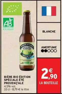 Intermarché Provençale - bière bio édition spéciale été offre