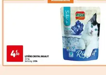 Auchan LITIÈRE CRISTAL RIGALIT offre