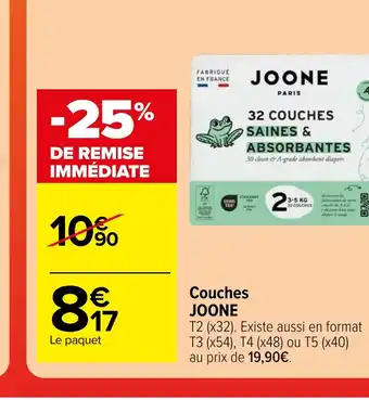 Carrefour Market Couches JOONE offre