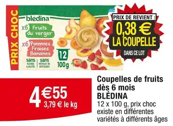 Cora BLÉDINA Coupelles de fruits dès 6 mois offre