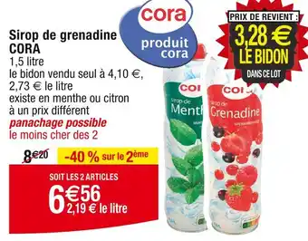 Cora CORA Sirop de grenadine offre