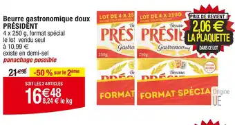 Cora x Carrefour PRÉSIDENT Beurre gastronomique doux offre