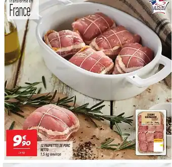 Netto 12 PAUPIETTES DE PORC NETTO offre