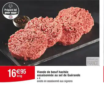 Cora x Carrefour Viande de bœuf hachée assaisonnée au sel de Guérande offre