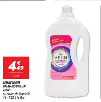 Netto LESSIVE LIQUIDE 60 LAVAGES COULEUR ARUN) offre