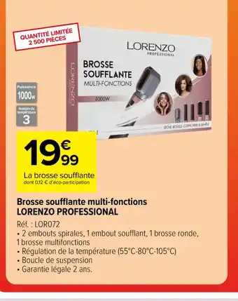 Carrefour Brosse soufflante multi-fonctions offre