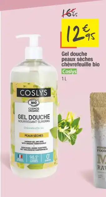 Les Comptoirs de la Bio Gel douche peaux sèches chèvrefeuille bio offre