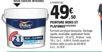 E.Leclerc Brico PEINTURE MURS ET PLAFONDS offre