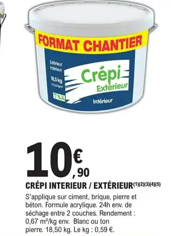 E.Leclerc Brico CRÉPI INTERIEUR / EXTÉRIEUR offre