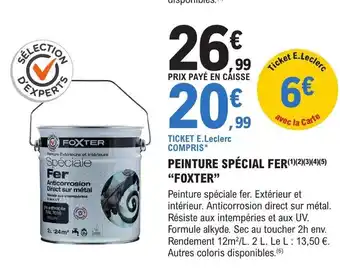 E.Leclerc Brico PEINTURE SPÉCIAL FER offre