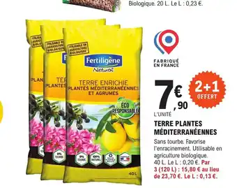 E.Leclerc Brico TERRE ENRICHIE PLANTES MÉDITERRANÉENNES offre