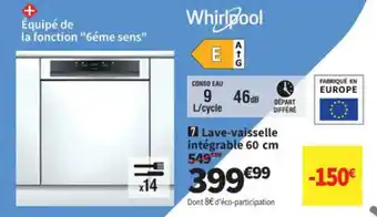 Conforama Lave-vaisselle intégrable 60 cm offre