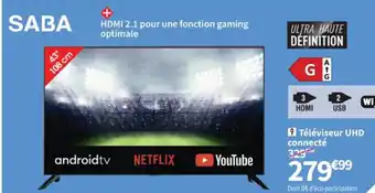 Conforama Téléviseur UHD connecté offre