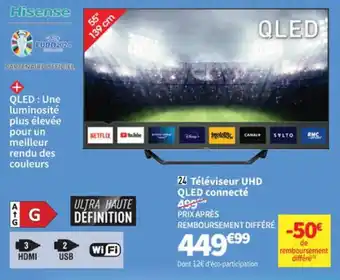 Conforama Téléviseur UHD QLED connecté offre