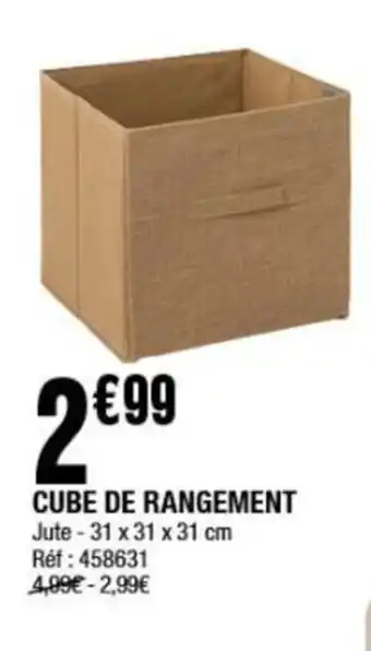 La Foir'Fouille CUBE DE RANGEMENT offre