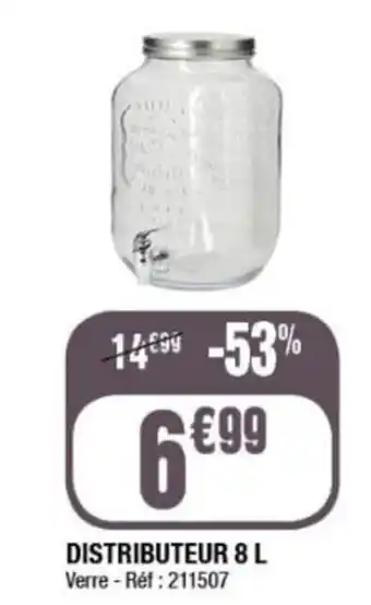 La Foir'Fouille DISTRIBUTEUR 8 L Verre - Réf : 211507 offre