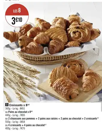 Casino Supermarchés Croissants x 8(a) offre