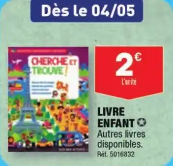 ALDI LIVRE ENFANT offre