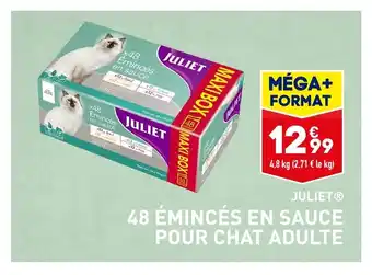 ALDI 48 ÉMINCÉS EN SAUCE POUR CHAT ADULTE offre