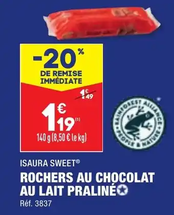 ALDI ROCHERS AU CHOCOLAT AU LAIT PRALINÉ✪ offre