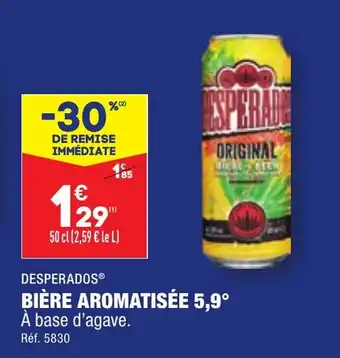 ALDI BIÈRE AROMATISÉE 5,9° offre