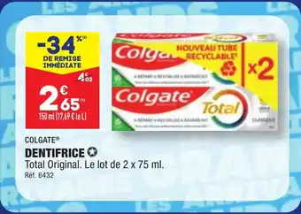 ALDI COLGATE® DENTIFRICE✪ offre