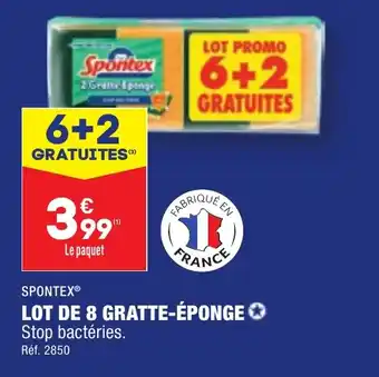 ALDI SPONTEX® LOT DE 8 GRATTE-ÉPONGE offre