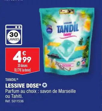 ALDI TANDIL® LESSIVE DOSE⭑✪ offre