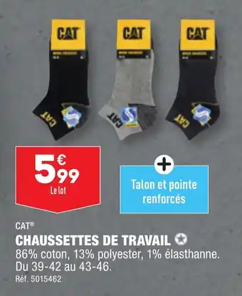 ALDI CAT® CHAUSSETTES DE TRAVAIL ✪ offre