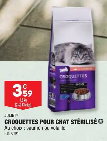 ALDI JULIETⓇ CROQUETTES POUR CHAT STÉRILISÉ offre