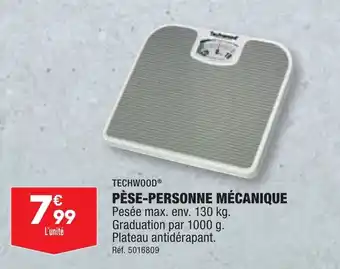 ALDI TECHWOODⓇ PÈSE-PERSONNE MÉCANIQUE offre