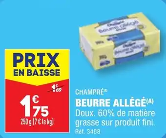 ALDI CHAMPRÉ BEURRE ALLÉGÉ(A) offre