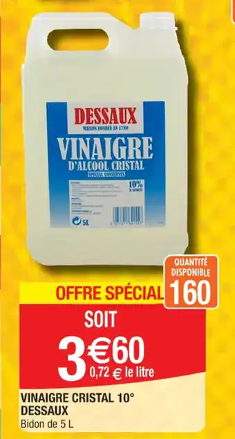 Cora VINAIGRE CRISTAL 10° DESSAUX offre