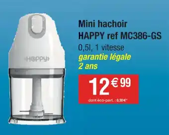 Cora Mini hachoir HAPPY ref MC386-GS offre