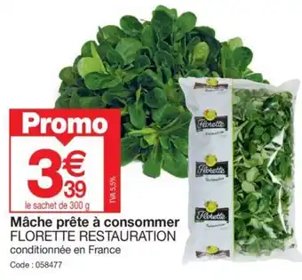 Promocash Mâche prête à consommer FLORETTE RESTAURATION offre