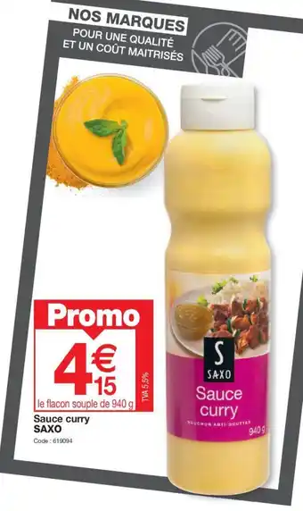 Promocash Sauce curry SAXO offre