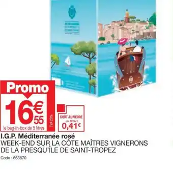 Promocash I.G.P. Méditerranée rosé offre