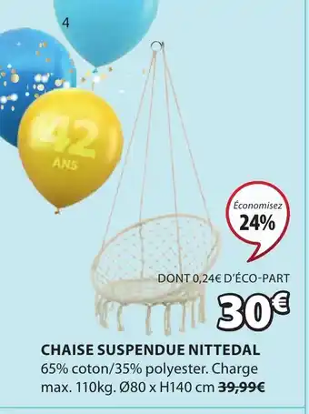 JYSK Chaise Suspendue Nittedal offre