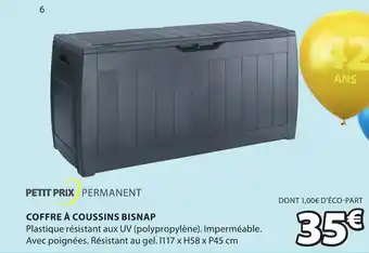 JYSK Coffre a Coussins Bisnap offre