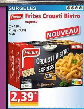 Norma Findus Crousti Bistro Express offre