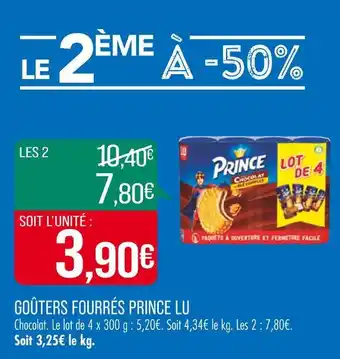 Match PRINCE LU GOÛTERS FOURRÉS offre